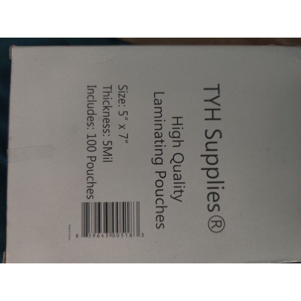 High Quality Laminating Pouches 5 x 7 5 Mil, 100 Pack